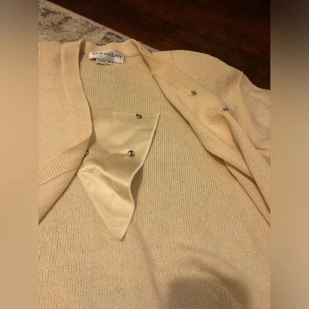 Vintage Rich and Levy Knit Blazer with Shoulder Pads - Picture 5 of 5